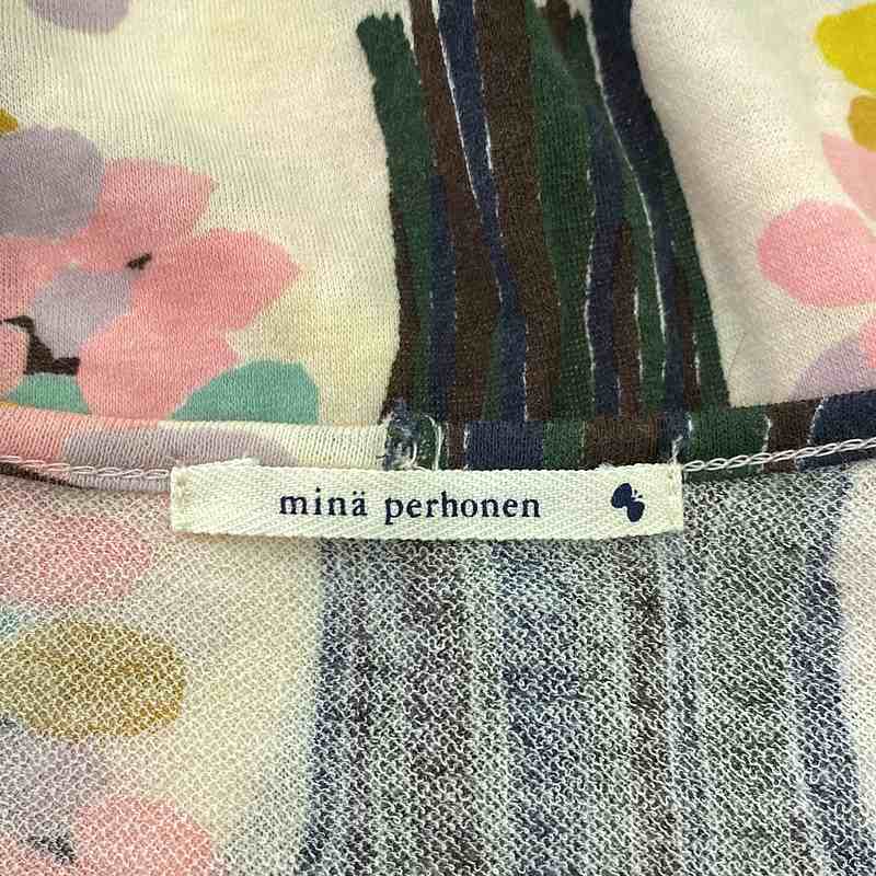 mina perhonen / ミナペルホネン merci 総柄 コットン タンクトップ
