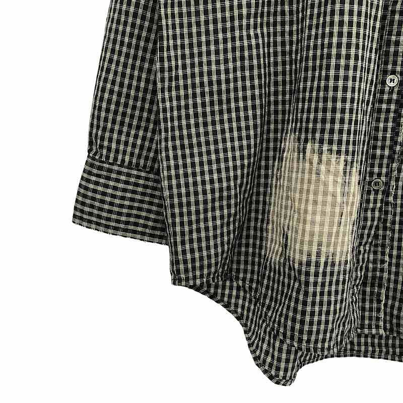 その他 Cut-off Bleached Check Shirt カットオフブリーチチェックシャツ
