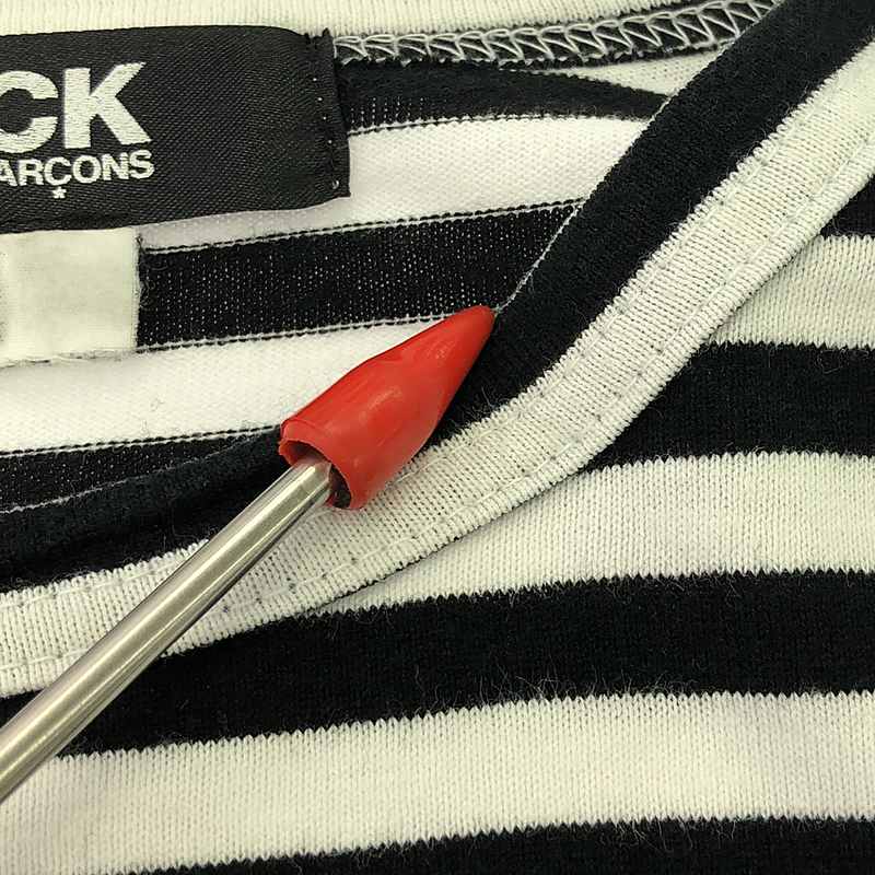 BLACK COMME des GARCONS / ブラックコムデギャルソン ボーダー クルーネック カットソー