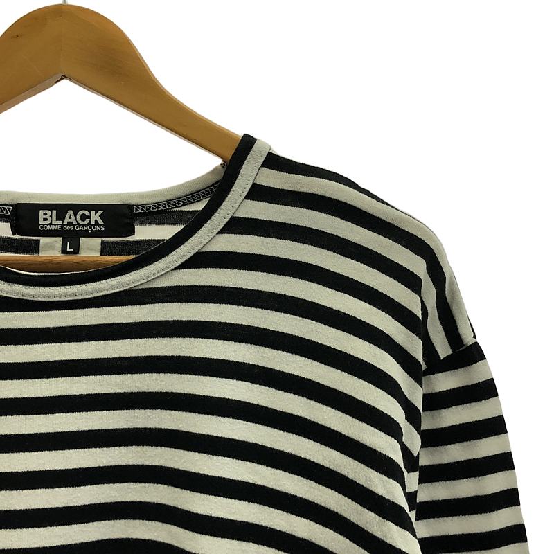 BLACK COMME des GARCONS / ブラックコムデギャルソン ボーダー クルーネック カットソー
