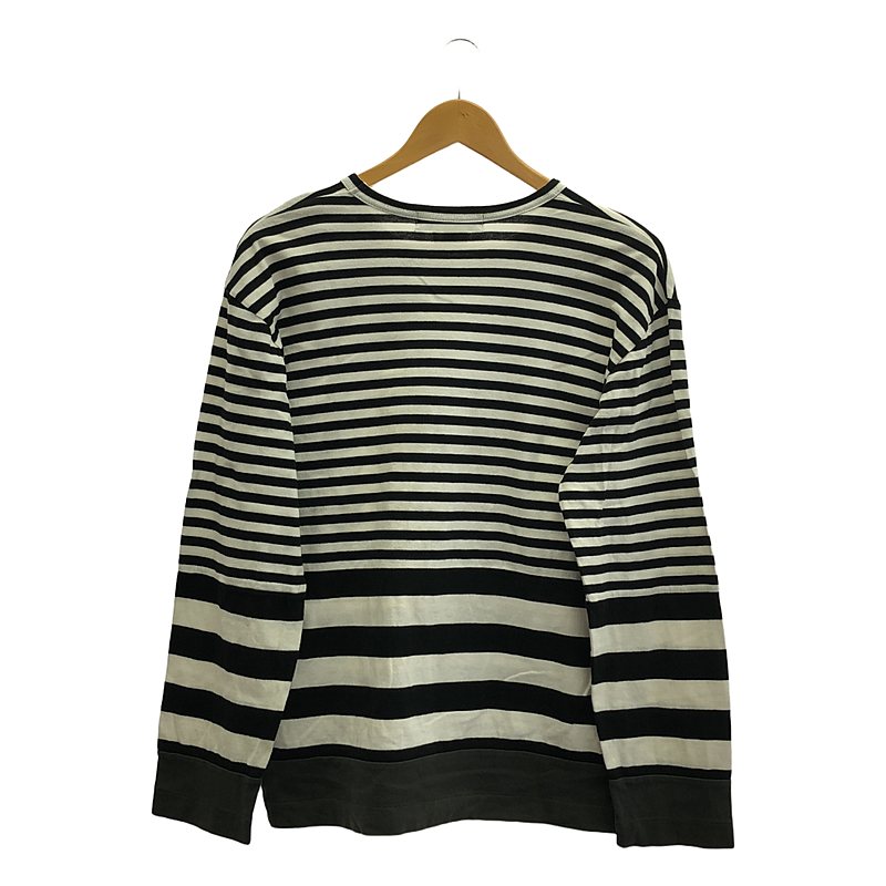 BLACK COMME des GARCONS / ブラックコムデギャルソン ボーダー クルーネック カットソー