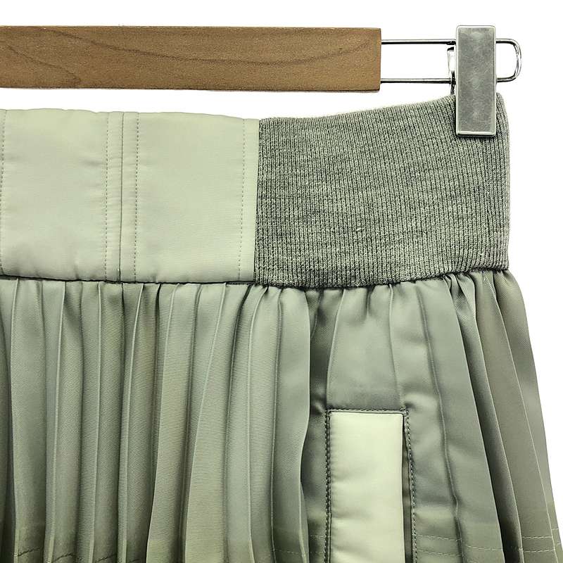 sacai / サカイ Suiting Skirt プリーツ 切替 ロングスカート