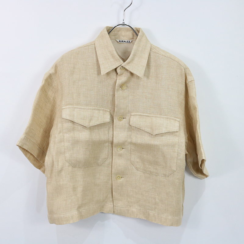 LINEN DOUBLE FACE HARF SLEEVED SHIRTS