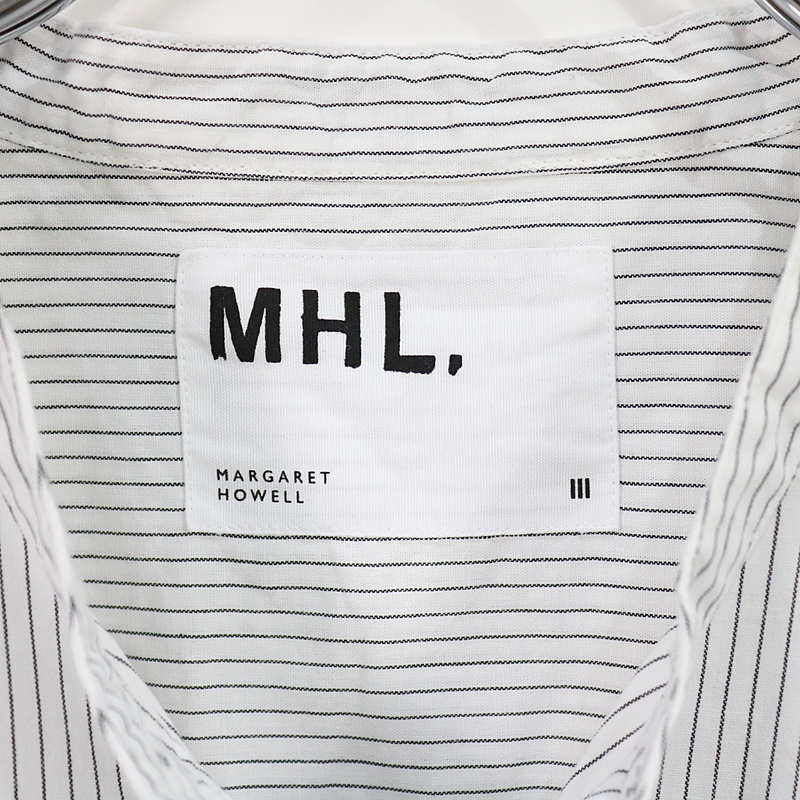 GRAPHIC COTTON STRIPE カラーレスストライプシャツMHL. / エムエイチエル マーガレットハウエル