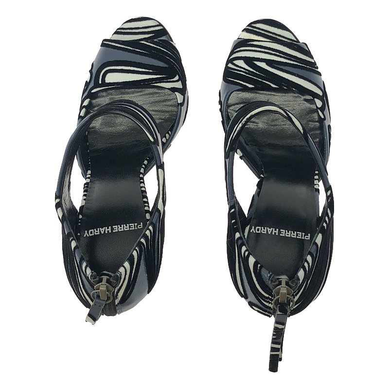 PIERRE HARDY / ピエールアルディ 総柄 オープントゥ ヒールパンプス