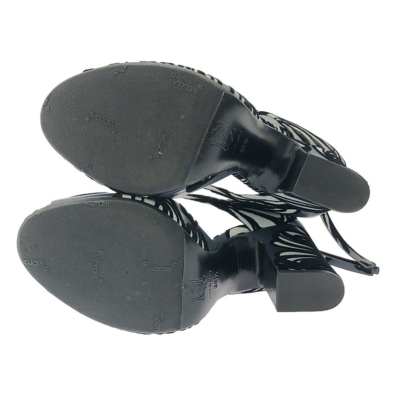 PIERRE HARDY / ピエールアルディ 総柄 オープントゥ ヒールパンプス