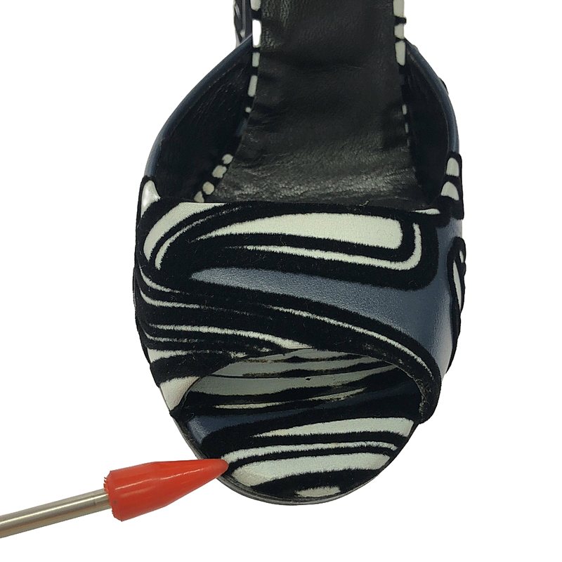 PIERRE HARDY / ピエールアルディ 総柄 オープントゥ ヒールパンプス