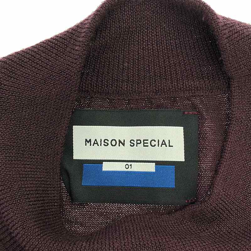 Maison Special / メゾンスペシャル Super120s High Gauge Prime-Over Mock Neck Knit Pullover / ニット