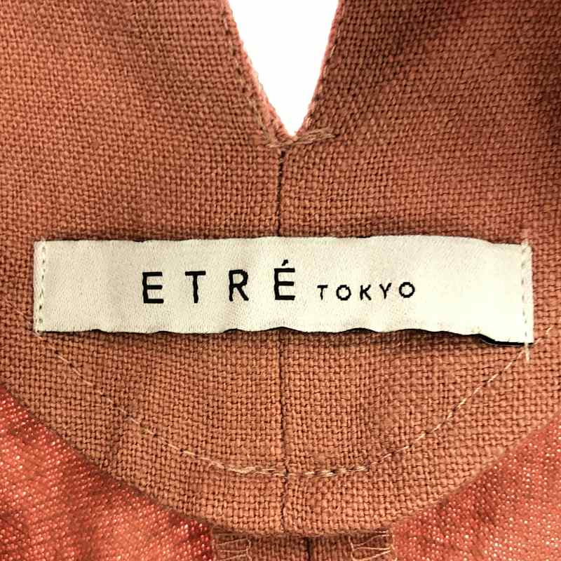 ETRE TOKYO / エトレトウキョウ バックツイスト ノースリーブ ワンピース
