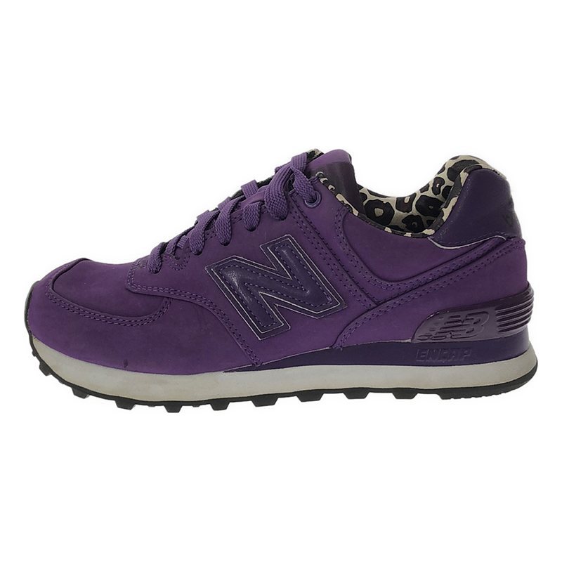 New Balance / ニューバランス WL574SPP / レオパード切替 レザー ローカットスニーカー