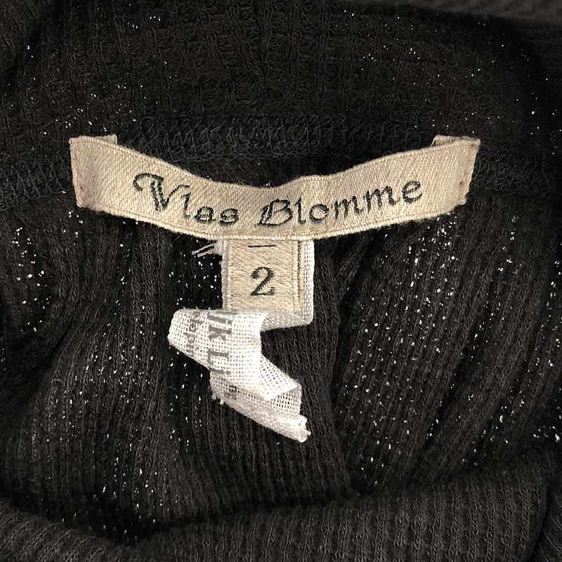 Vlas Blomme / ヴラスブラム ワッフル ハイネック ロングワンピース
