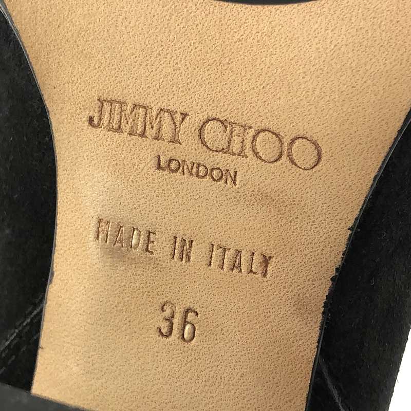 JIMMY CHOO / ジミーチュウ スエードレザー ヒール ショートブーツ