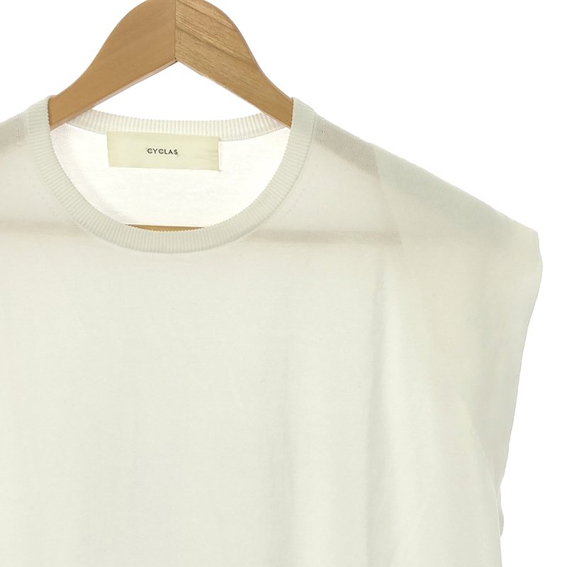 CYCLAS / シクラス コットン ノースリーブニット