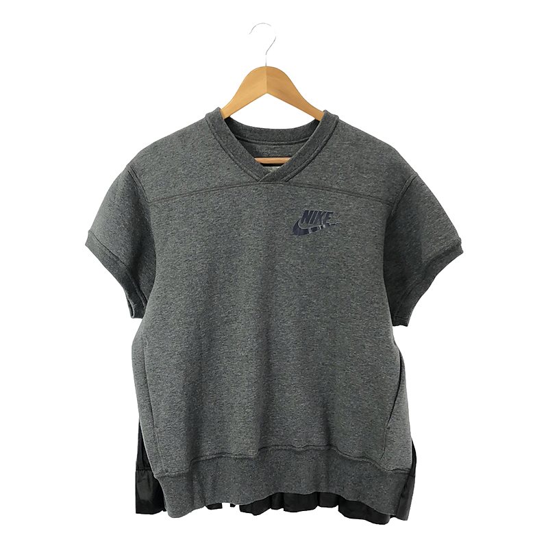 × NIKE Short Sleeved Sweater Top Shirt  バックプリーツ カットソー