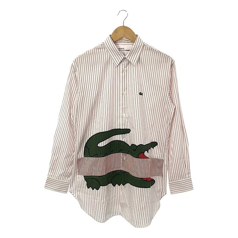 × LACOSTE PRINT SHIRT ストライプ シャツ