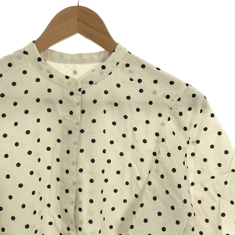 BEAUTY&YOUTH / ビューティーアンドユース ドットフレアスリーブブラウス -ウォッシャブル-