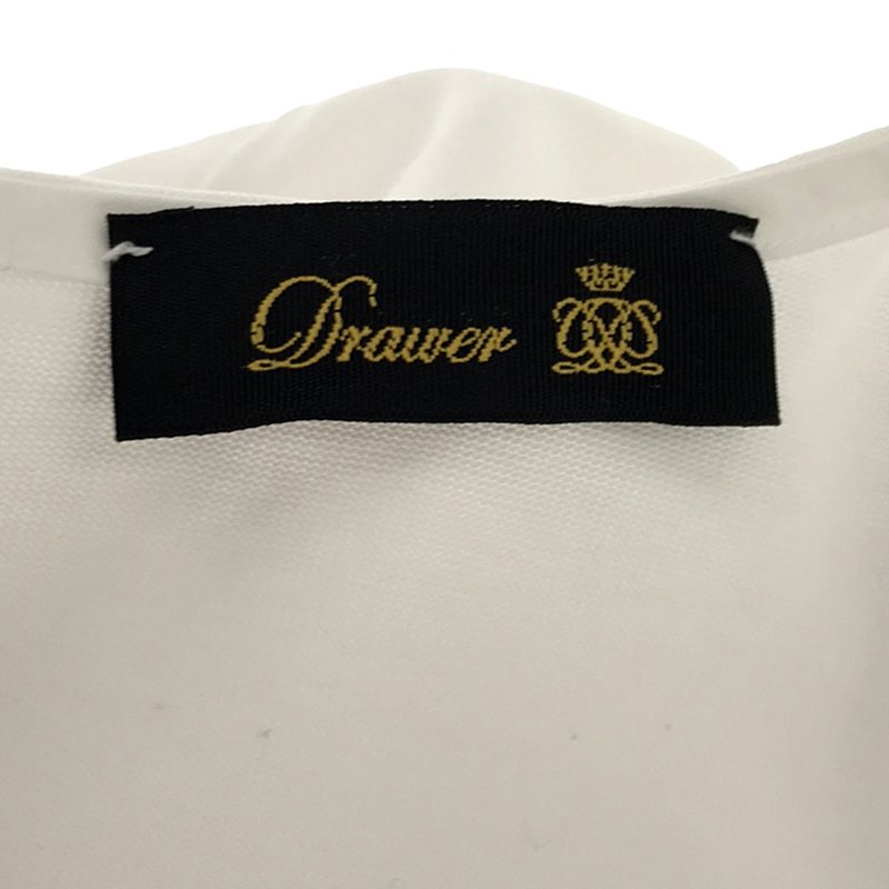 Drawer / ドゥロワー コットン天竺アシンメトリープルオーバー Tシャツ