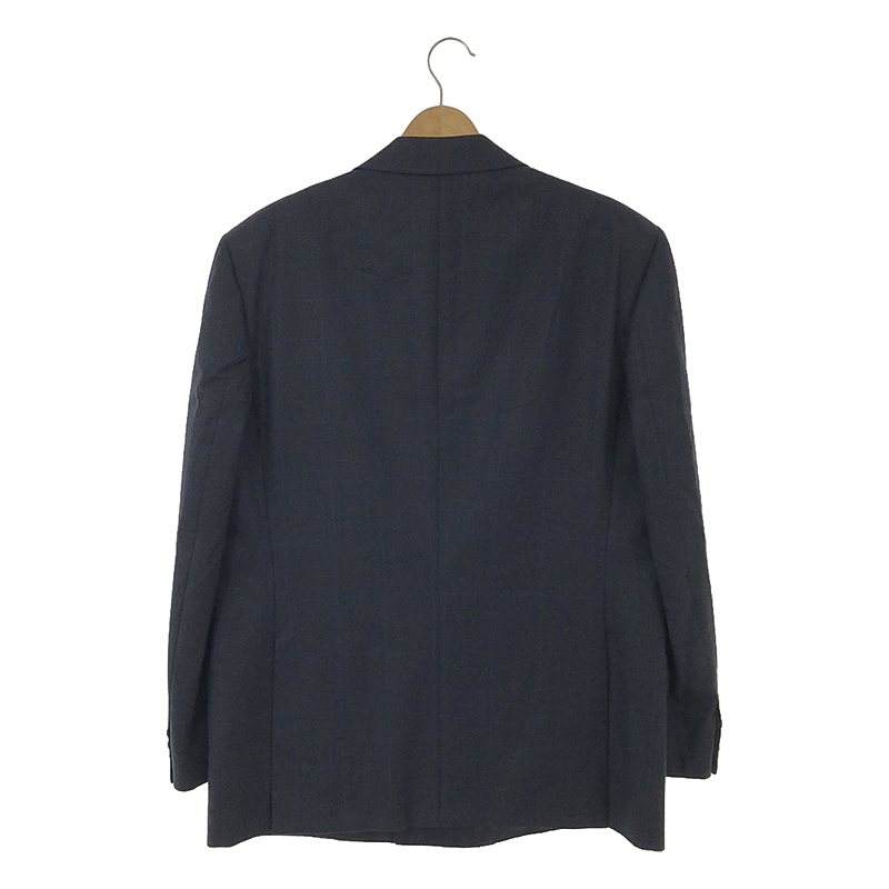 BELVEST / ベルベスト AVANTI SUPER100sウール チェック ダブルブレスト ピークドラペル テーラードジャケット