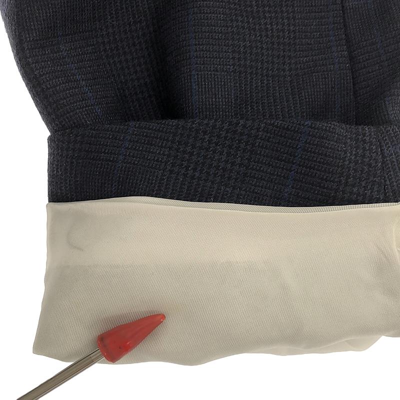 BELVEST / ベルベスト AVANTI SUPER100sウール チェック ダブルブレスト ピークドラペル テーラードジャケット