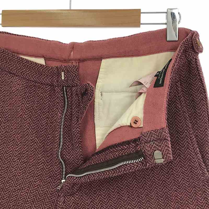 COMME des GARCONS HOMME PLUS / コムデギャルソンオムプリュス ジャガード サイドアジャスター スラックスパンツ