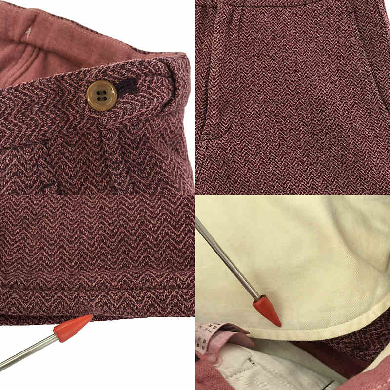 COMME des GARCONS HOMME PLUS / コムデギャルソンオムプリュス ジャガード サイドアジャスター スラックスパンツ