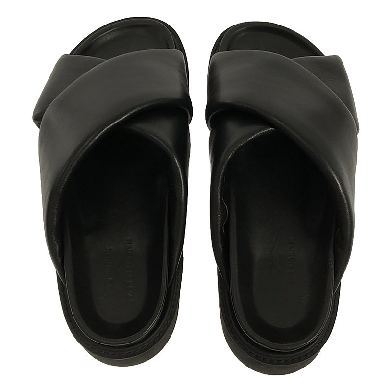 Maison Special / メゾンスペシャル × SPECIAL SHOES FACTORY / レザー タンクソールダブルクロスサンダル