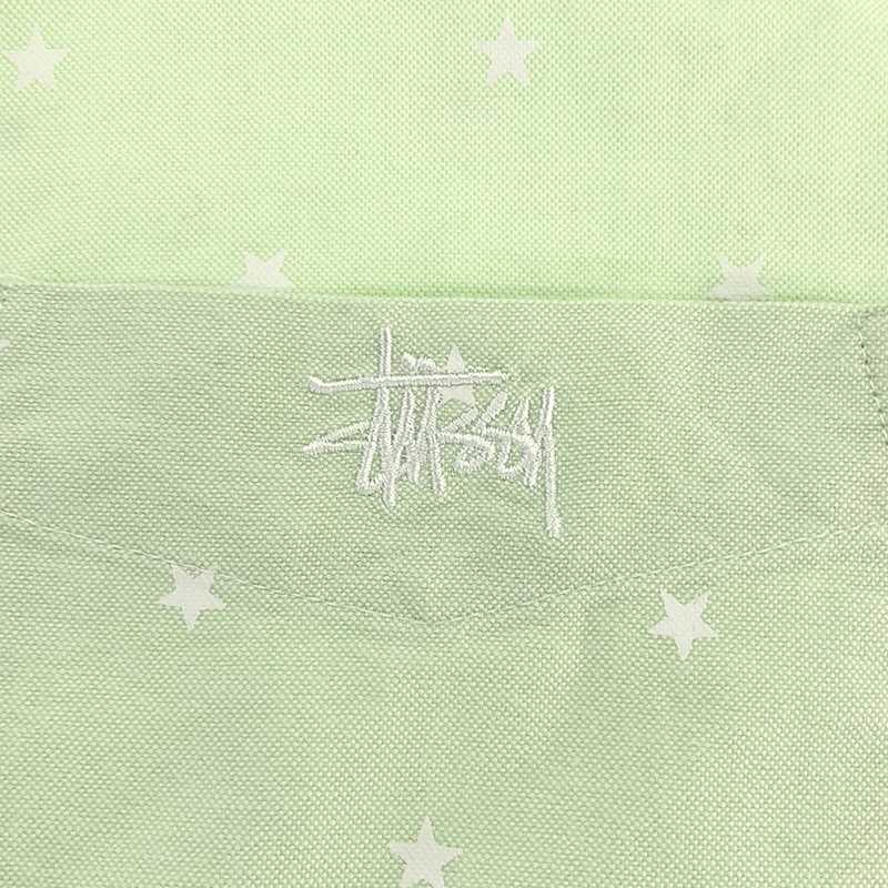 STUSSY / ステューシー 総柄 ワンポイントロゴ ワイド ボタンダウンシャツ