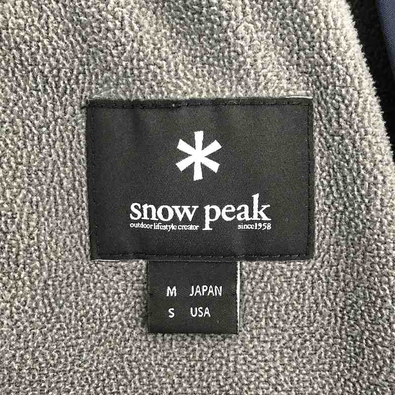 SNOW PEAK / スノーピーク ポリエステル 裏地フリース フーデッドコート