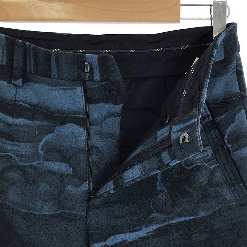 KENZO / ケンゾー メルトン ウール 総柄 スラックス パンツ