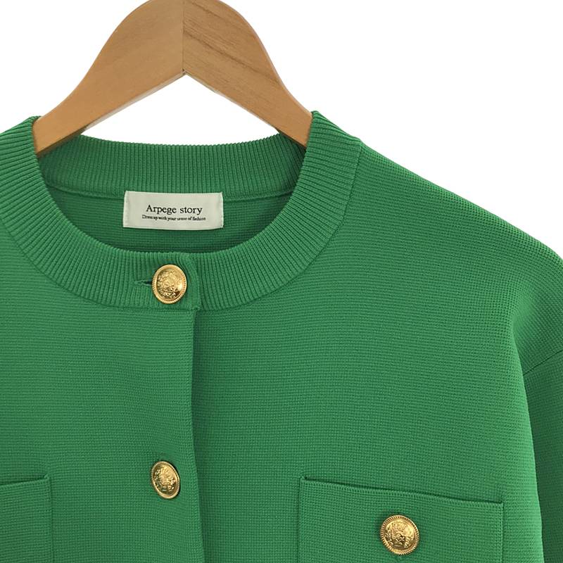 その他 金ボタンニットジャケット