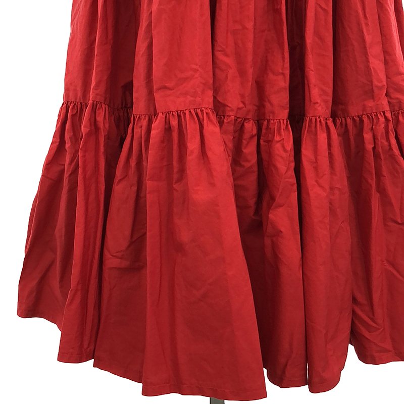 foufou / フーフー 夏をドラマチックに纏う方法 ティアード ロング ドレス ワンピース