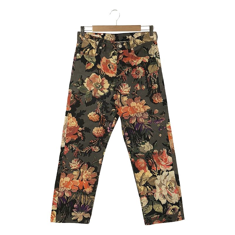 花柄 プリント デニムテーパードパンツ | ブランド古着の買取