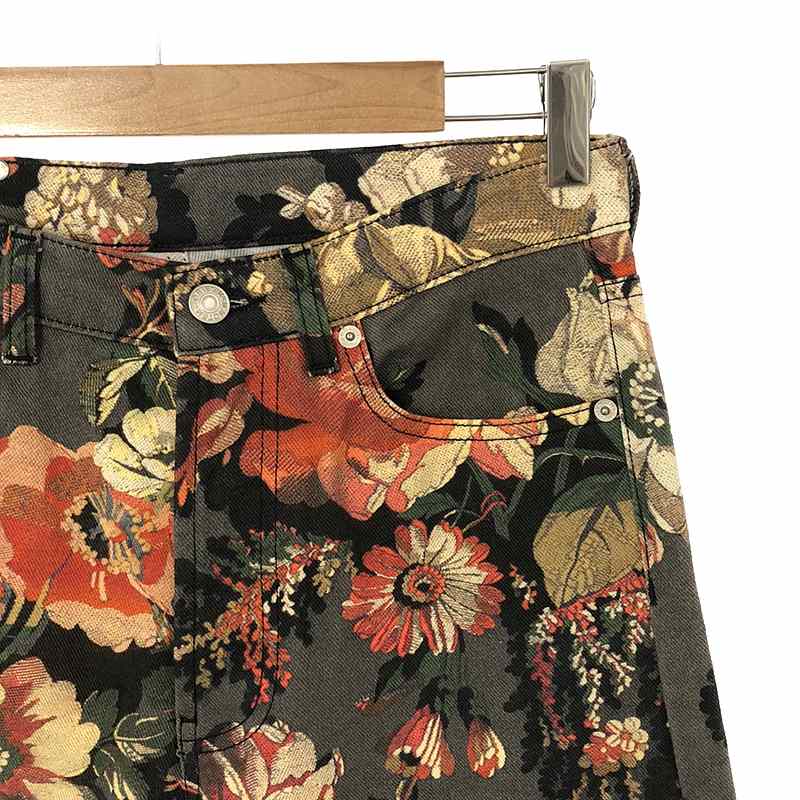 DRIES VAN NOTEN / ドリスヴァンノッテン 花柄 プリント デニムテーパードパンツ