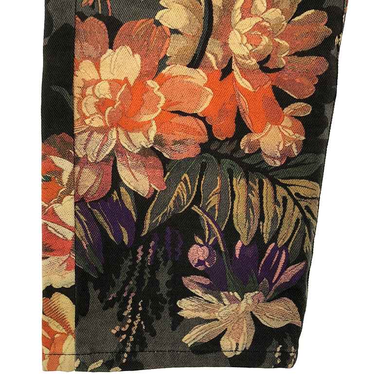 DRIES VAN NOTEN / ドリスヴァンノッテン 花柄 プリント デニムテーパードパンツ