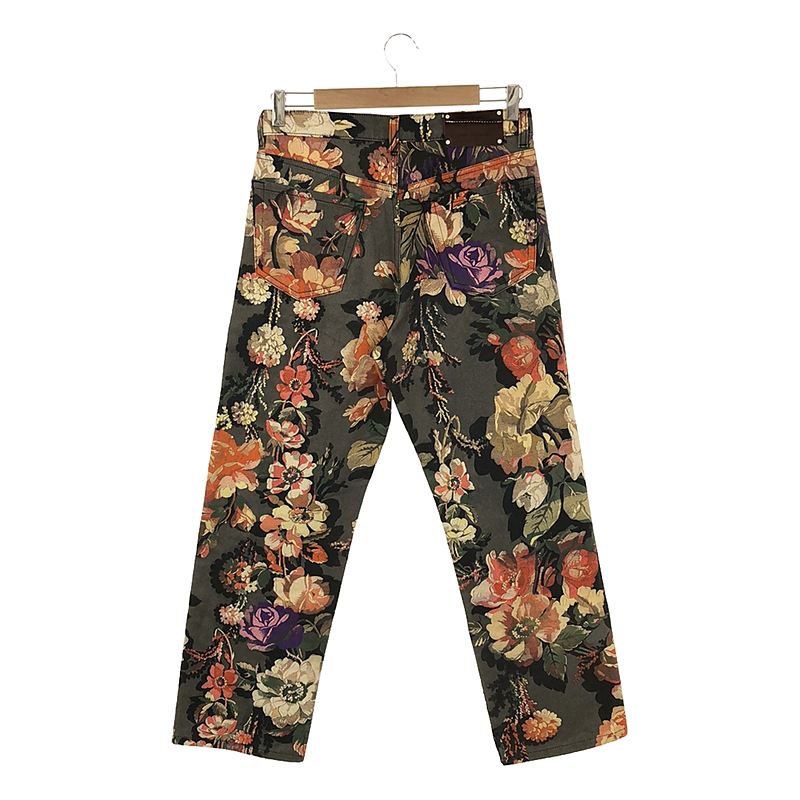 DRIES VAN NOTEN / ドリスヴァンノッテン 花柄 プリント デニムテーパードパンツ