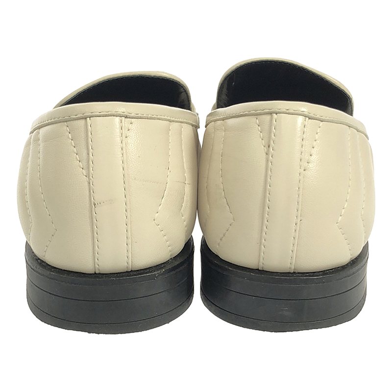 GUCCI / グッチ ダブルG キルティング レザー ローファー