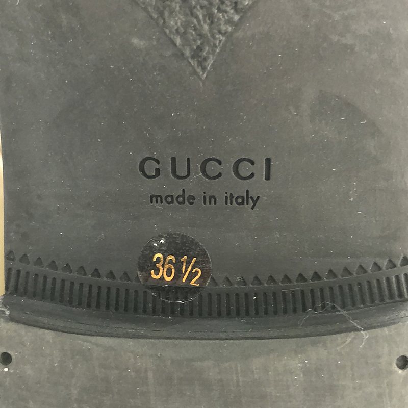 GUCCI / グッチ ダブルG キルティング レザー ローファー