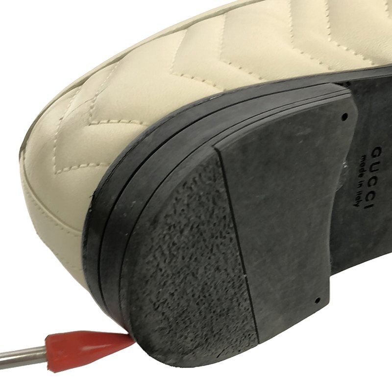 GUCCI / グッチ ダブルG キルティング レザー ローファー