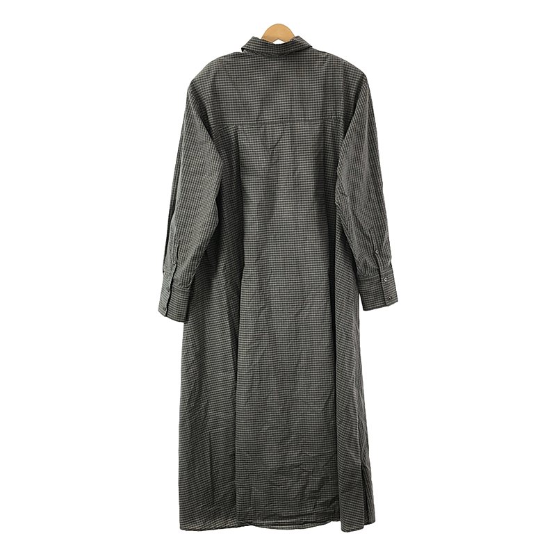 その他 Maxi Shirt Dress チェックシャツワンピース