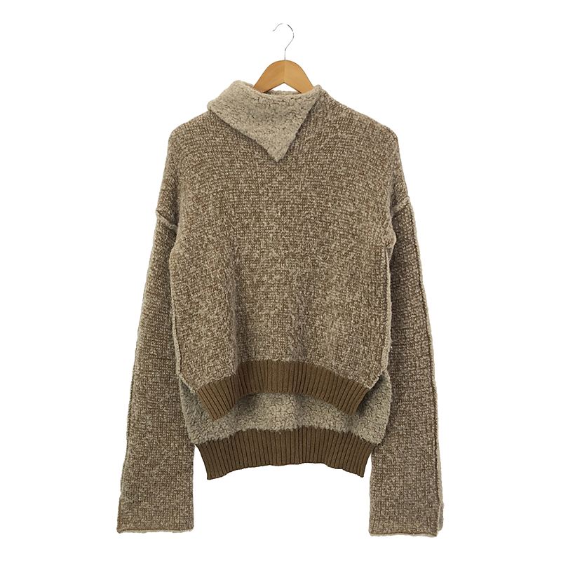 wool cashmere brushed roll neck knitted top / カシミヤ シルク ニットプルオーバー |  ブランド古着の買取・委託販売 KLD USED CLOTHING