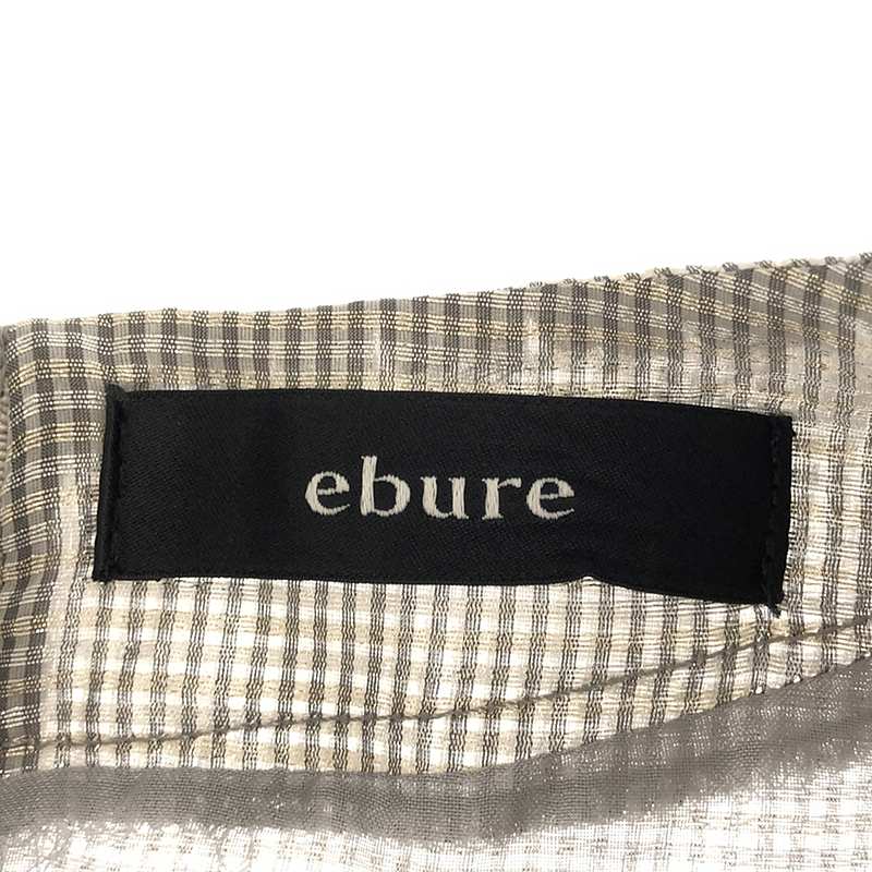 ebure / エブール チェック ノースリーブワンピース