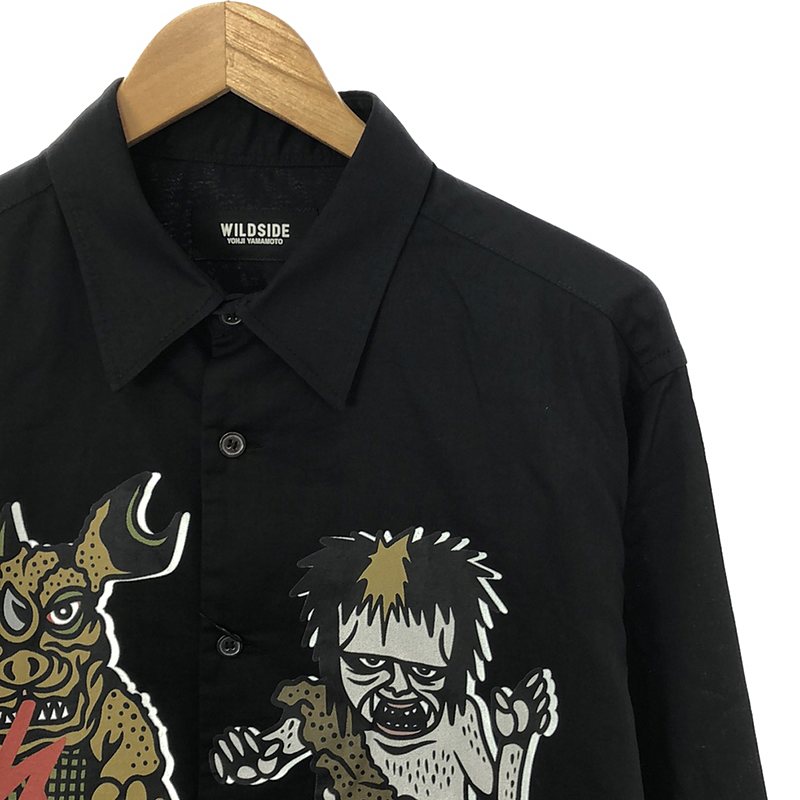 その他 × IZUMONSTER Black Shirt 東宝 フランケンシュタイン対地底怪獣 プリントシャツ