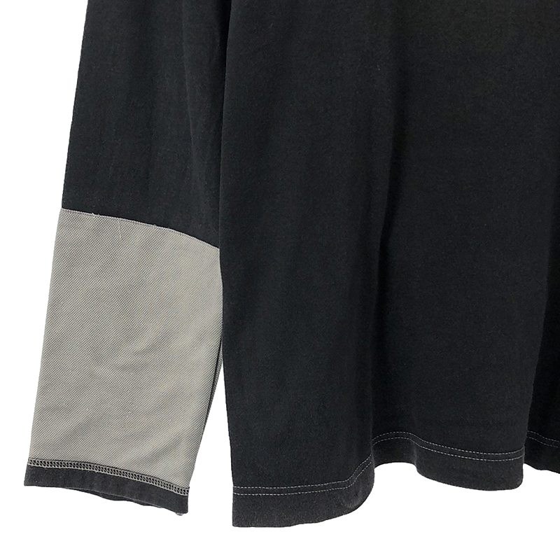 COMME des GARCONS SHIRT / コムデギャルソンシャツ コットン 製品染め 袖切替 ロングスリーブTシャツ