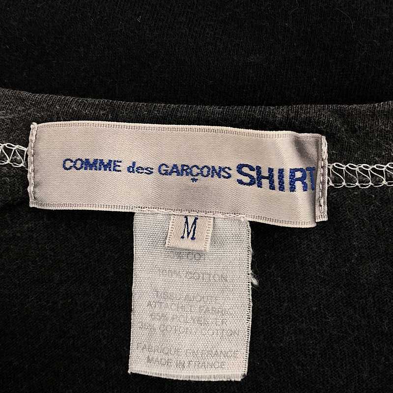 COMME des GARCONS SHIRT / コムデギャルソンシャツ コットン 製品染め 袖切替 ロングスリーブTシャツ