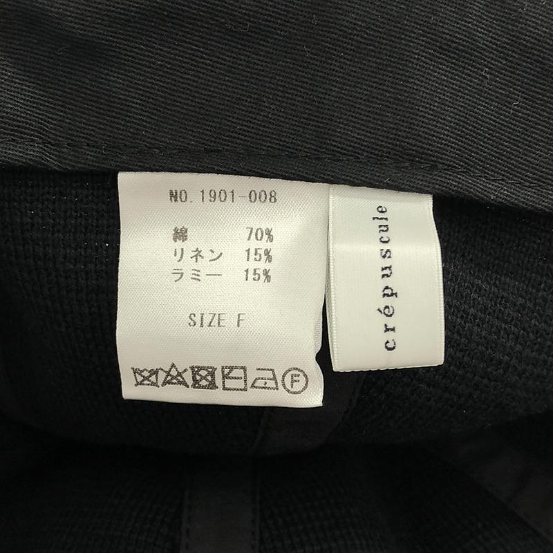 Crepuscule / クレプスキュール B.B cap / コットン リネン ニット ベース ボール キャップ / 帽子