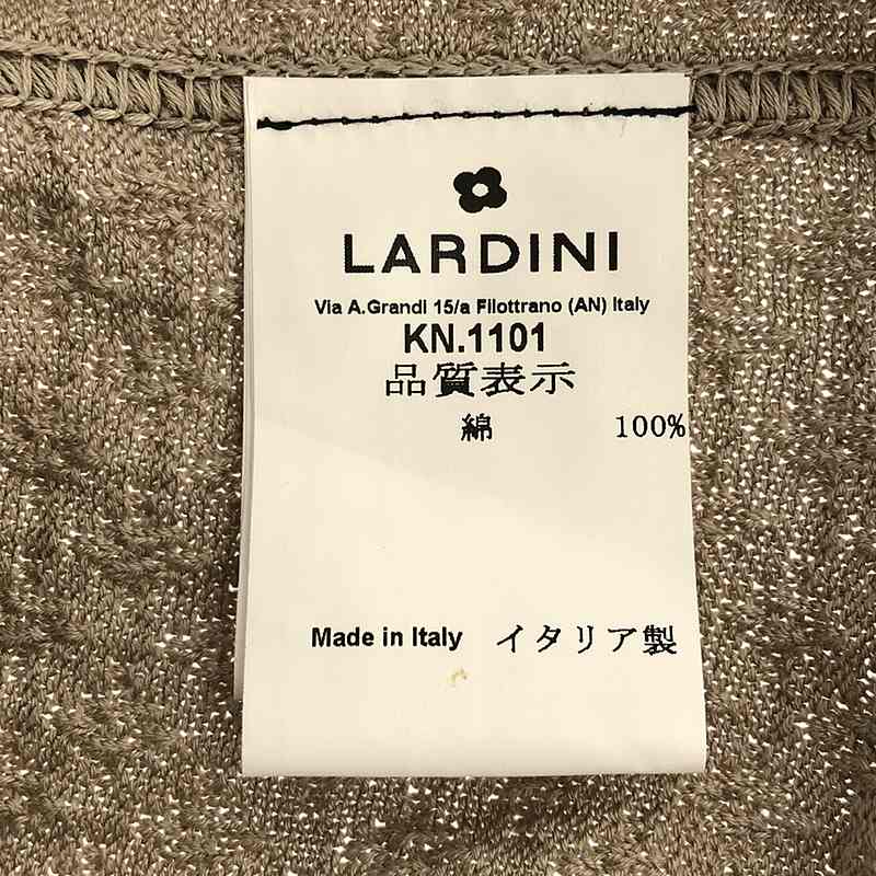 LARDINI / ラルディーニ コットン ジャガード ダブルブレスト ニット テーラードジャケット