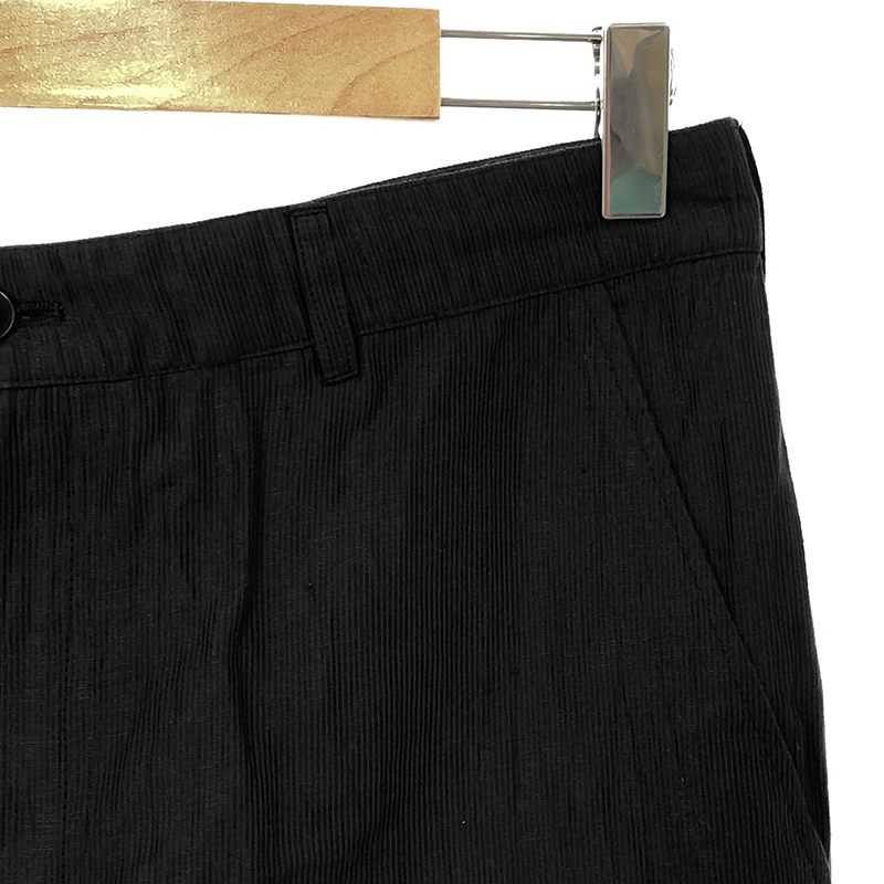 Ithe / イザ リネンコットンポリエステル ドローストリング イージーパンツ