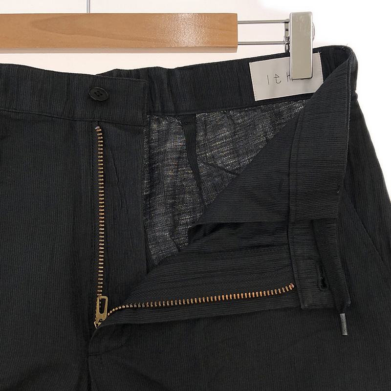 Ithe / イザ リネンコットンポリエステル ドローストリング イージーパンツ