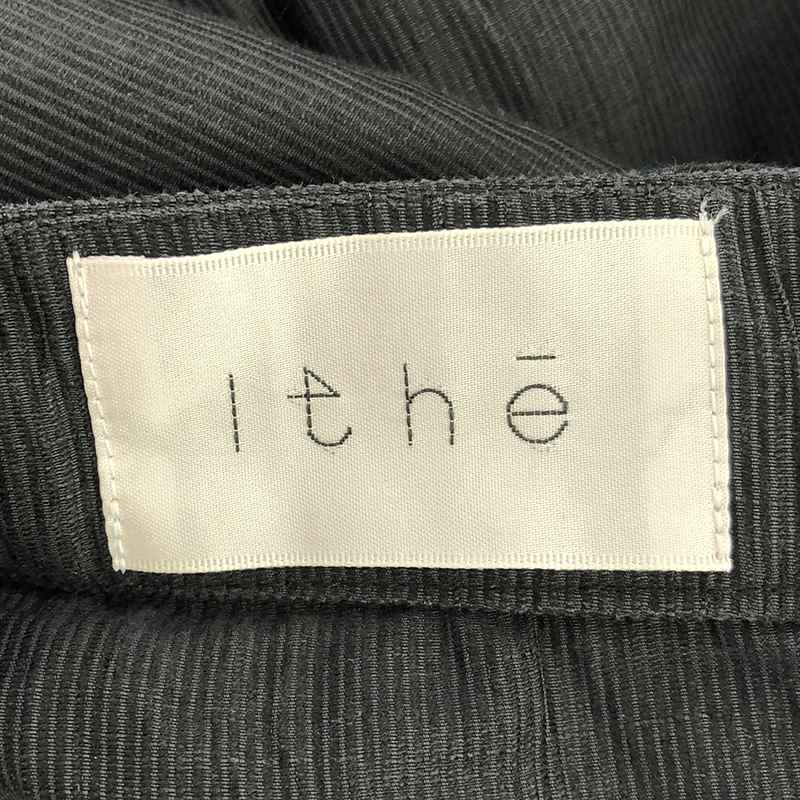 Ithe / イザ リネンコットンポリエステル ドローストリング イージーパンツ