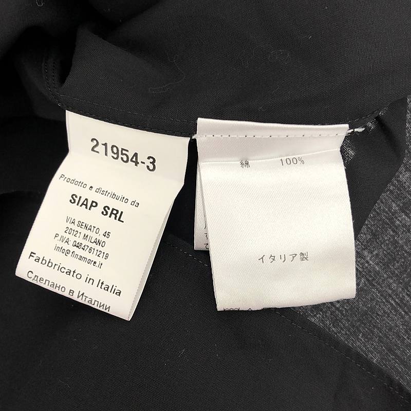 finamore / フィナモレ コットン スタンダードシャツ